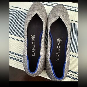 Pre-Loved Rothy's Birds Eye Round Toe Knit Flats (RETIRED)